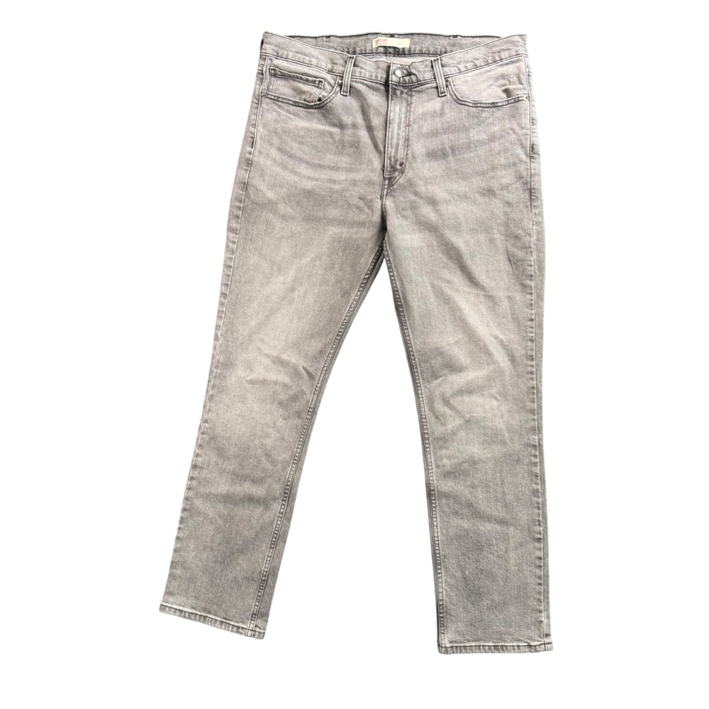 Levis Signature Slim Jeans Mens 38x30 Gray Stretch Denim Casual Pants